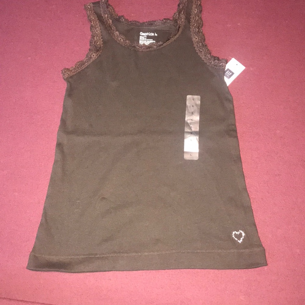 Girls Size 10 Large Brown Gap tank top